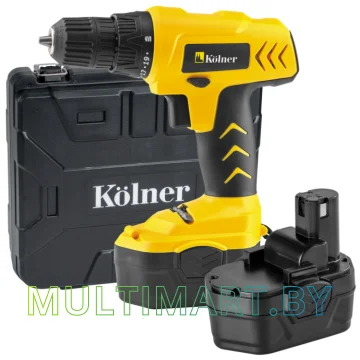 Дрель-шуруповерт Kolner KCD 14.4MA (с 1-им АКБ, кейс, набор принадлежностей)